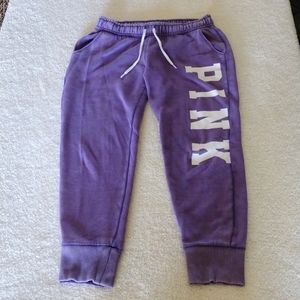 Victoria's Secret PINK purple sweatpants in size small